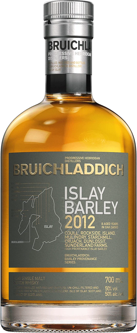 Bruichladdich Islay Barley 2012 100 Proof Unpeated Single Malt Scotch Whiskey 750mL
