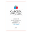 Cascina Bruciata Langhe Nebbiolo Usignolo 2022 red wine bottle from Italy