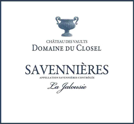 Domaine du Closel La Jalousie Savennieres 2022 red wine bottle 750mL from France