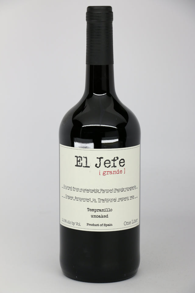 El Jefe Grande Tempranillo 2024 (1.0L) red wine bottle 1L from Spain