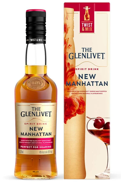 Glelivet New Manhattan Twist & Mix Made with Glenlivet Single Malt and Natural Flavoring 375mL