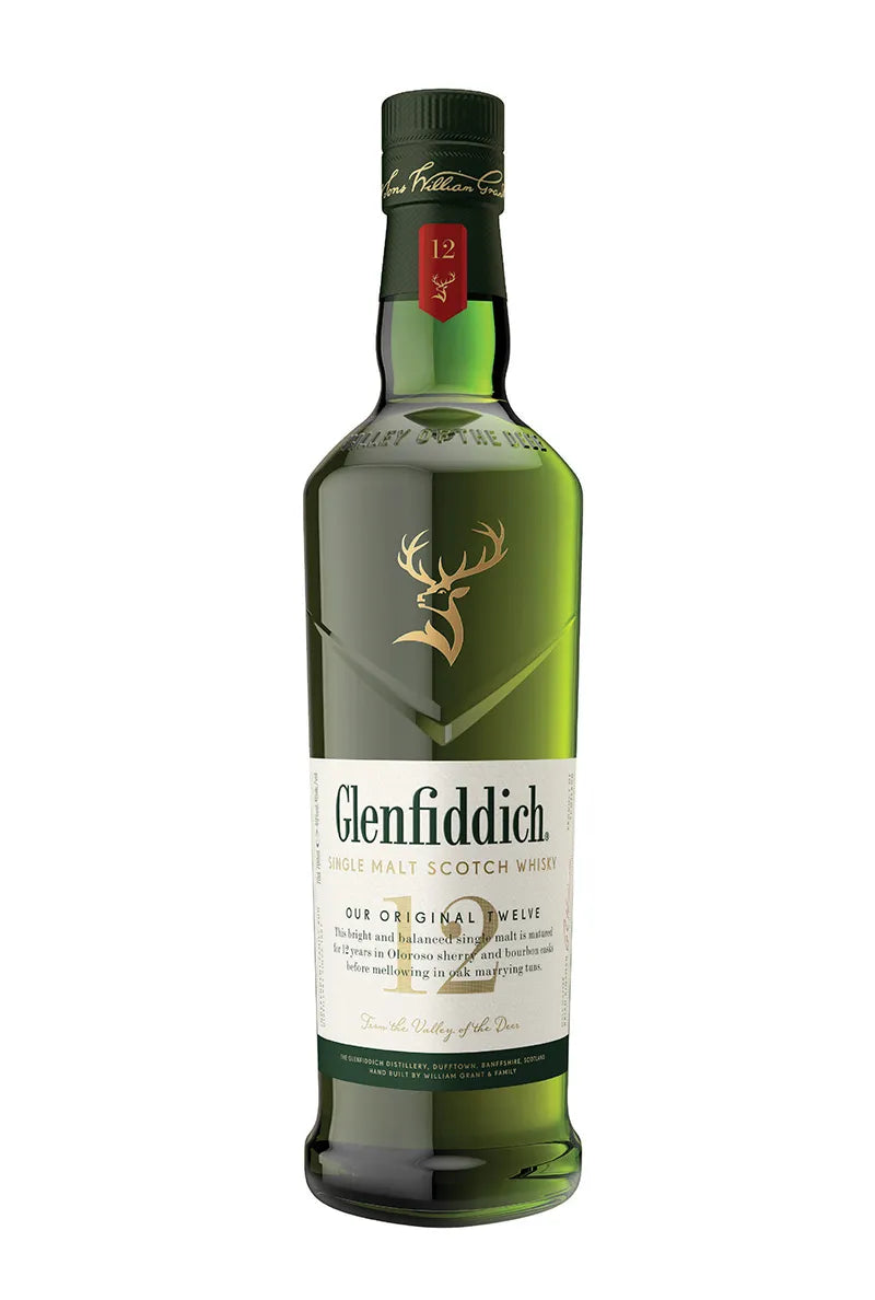 Glenfiddich 12 Year Single Malt Scotch Whiskey 750mL