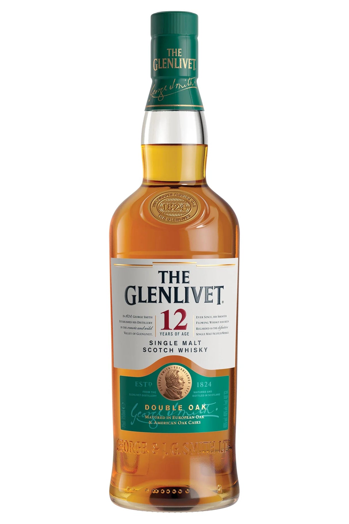 Glenlivet 12 Year Old Single Malt Scotch Whiskey, Speyside 750mL