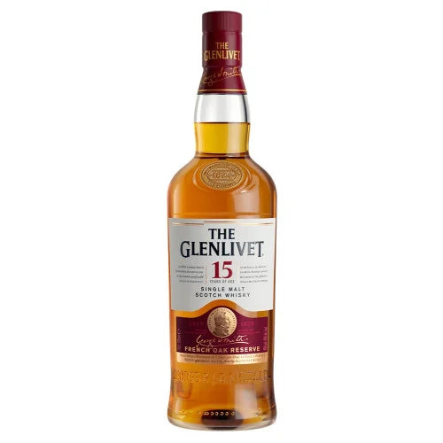 Glenlivet 15 Year French Oak Reserve Single Malt Scotch Whiskey 750mL