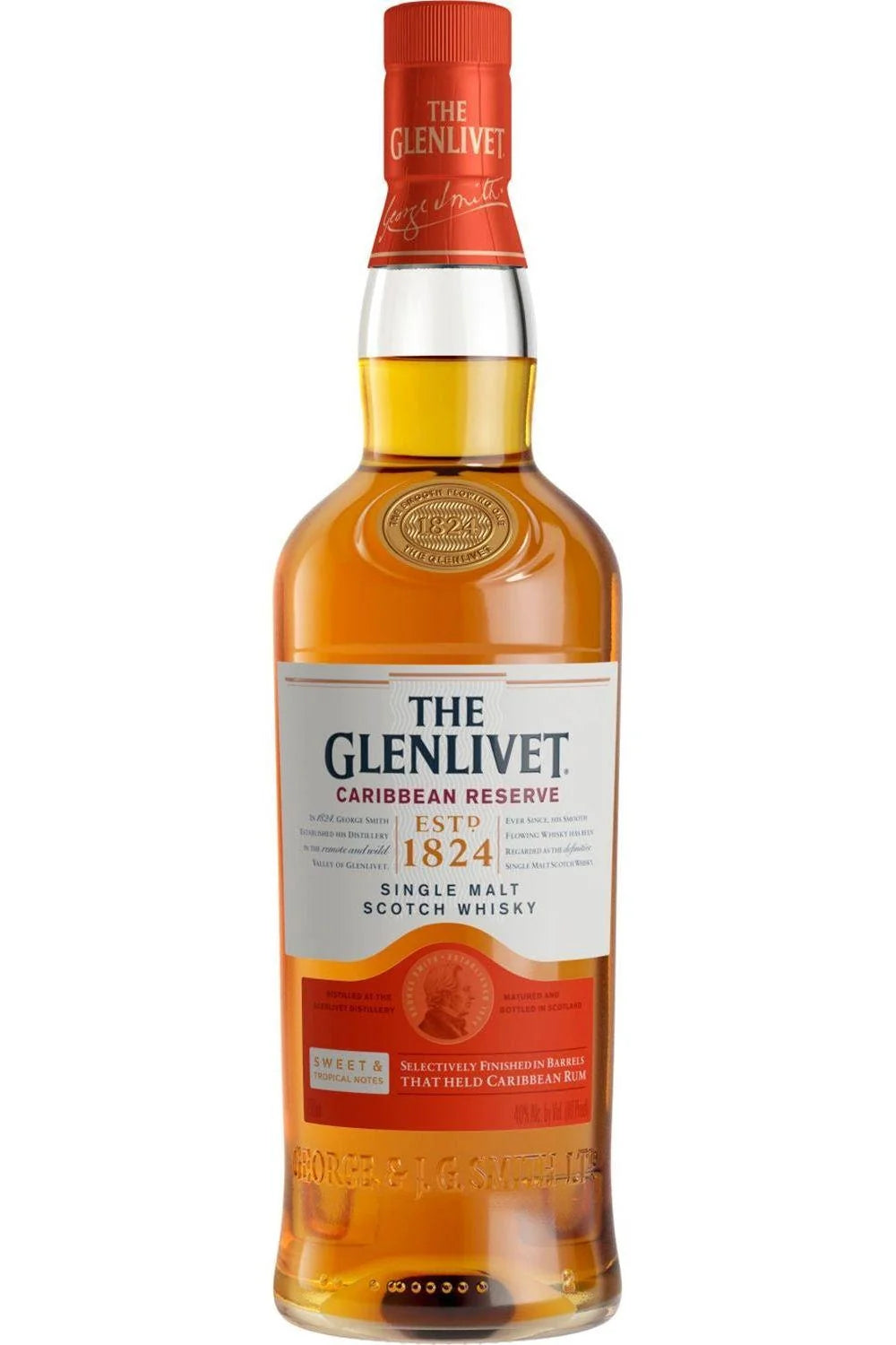 Glenlivet Carribbean Reserve Rum Barrel Selection Single Malt Scotch Whiskey 750mL