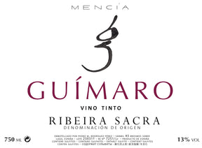 Guimaro Mencia Ribeira Sacra 2024 red wine bottle 750mL from Spain