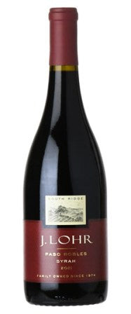 J. Lohr South Ridge Paso Robles Syrah 2022 red wine bottle 750mL from USA