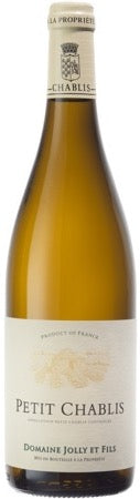 Domaine Jolly et Fils Petit Chablis 2024 white wine bottle 750mL from France