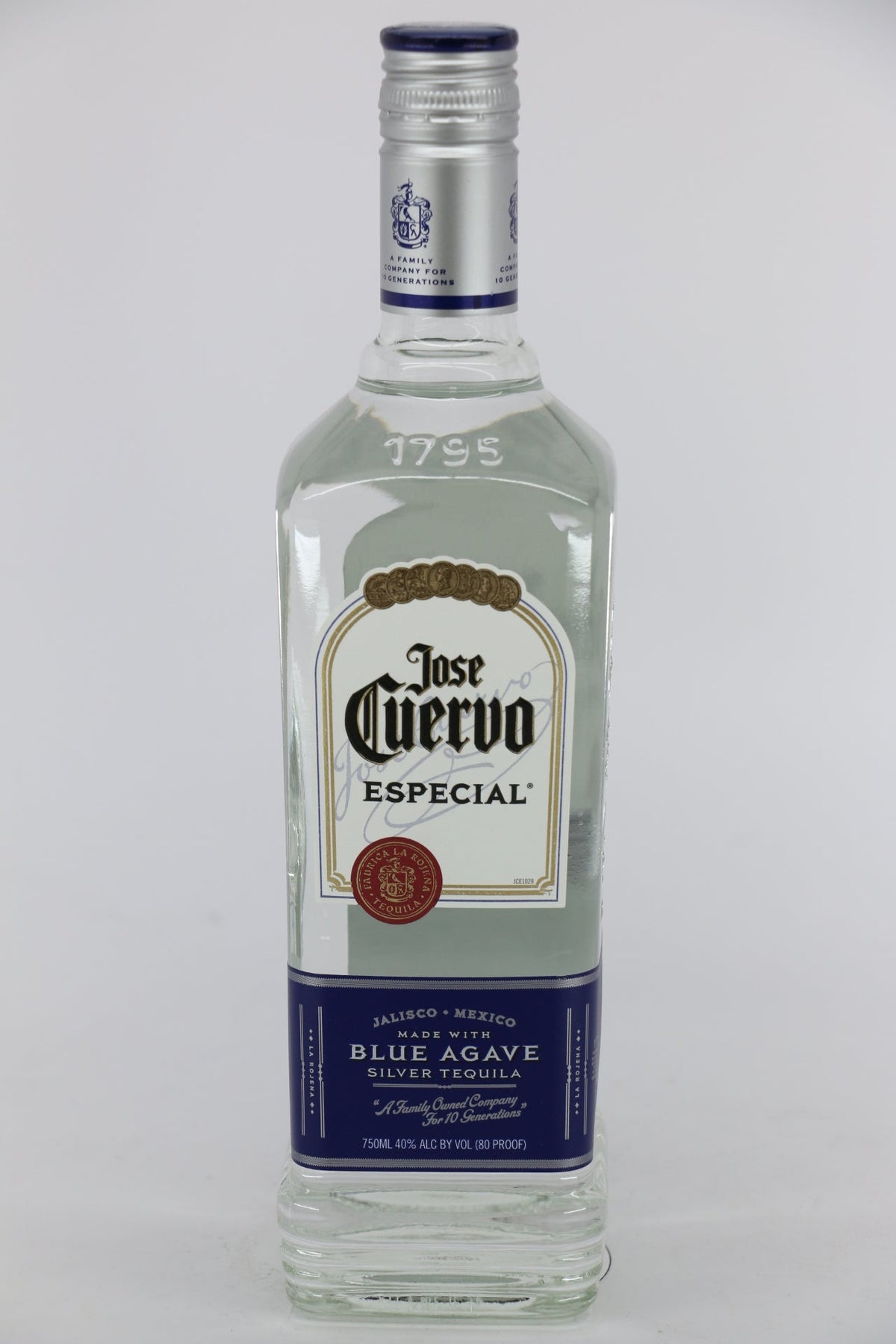 Jose Cuervo Especial Silver Tequila 750mL blanco tequila bottle from Mexico