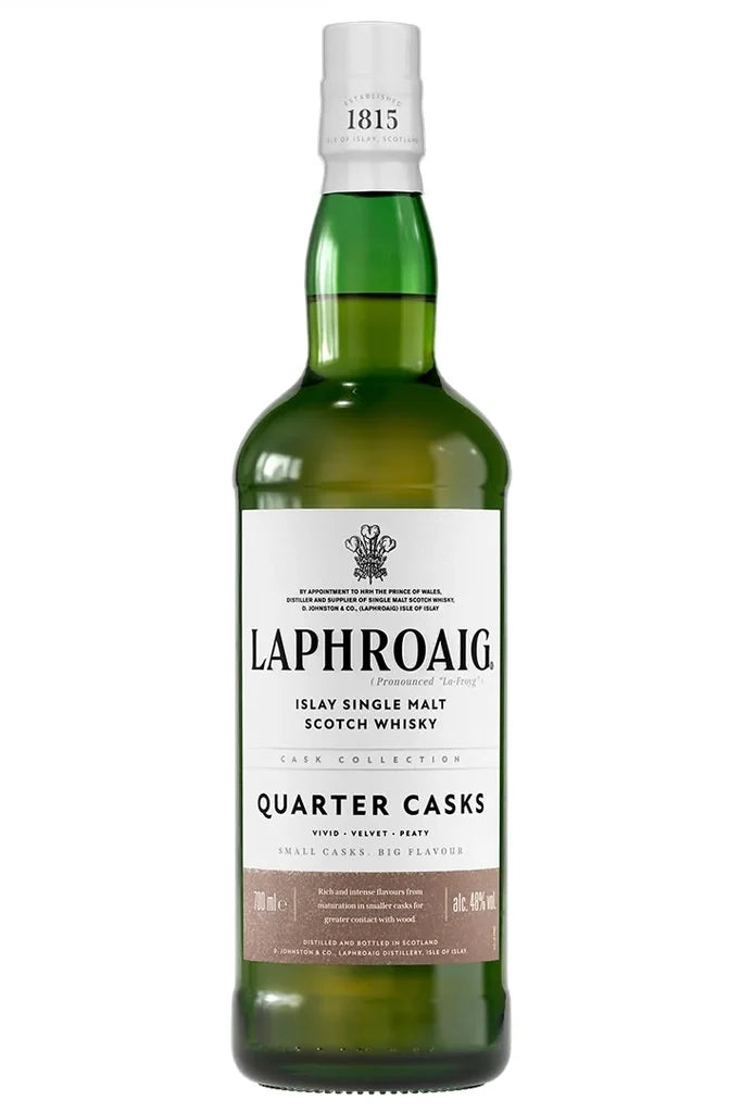 Laphroaig Quarter Cask Double Cask Matured Single Malt Scotch Whiskey 750mL