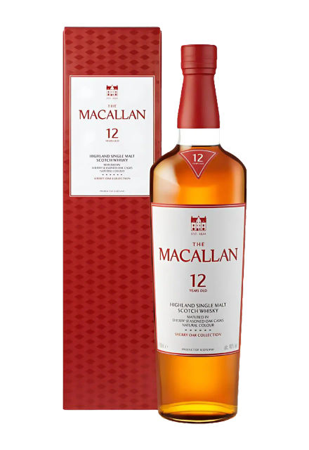 Macallan 12 Year Sherry Oak Cask 110 Proof Single Malt Scotch Whiskey 750mL