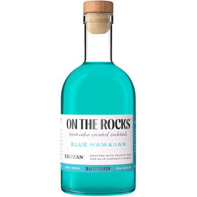 On the Rocks Blue Hawaiian with Cruzan Rum Cocktail 375mL