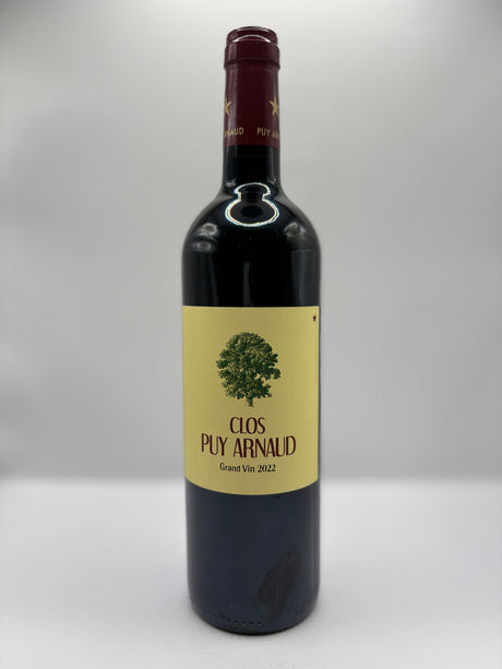 Clos Puy Arnaud Castillon Cotes de Bordeaux 2022 red wine bottle 750mL from France