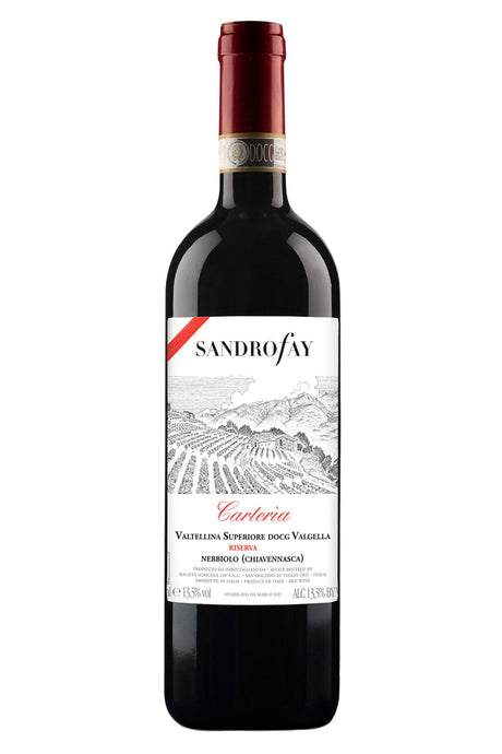 Sandro Fay Valgella Vigneto Carteria Riserva Vatellina Superiore 2021 red wine bottle 750mL from Italy