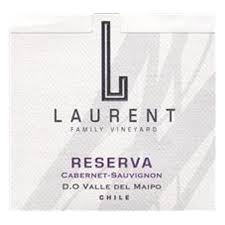 Vina Laurent Cabernet Sauvignon Reserva 2024 red wine bottle 750mL from Chile