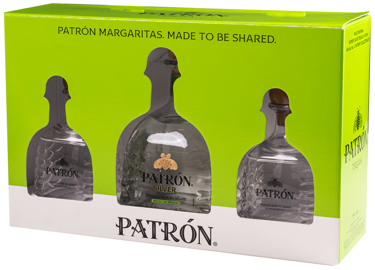 Patron Silver Tequila 750mL Gift Set