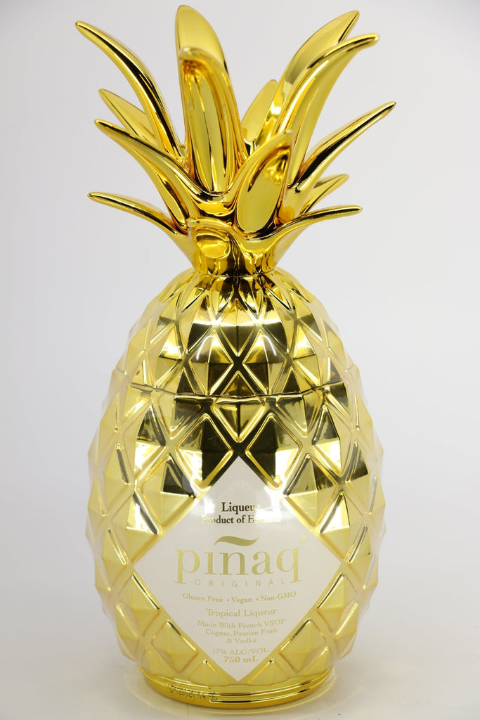 Piñaq Original Gold » La liqueur exotique (bouteille ananas