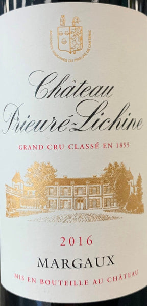 Chateau Prieure Lichine Margaux 2019 red wine bottle 750mL from France