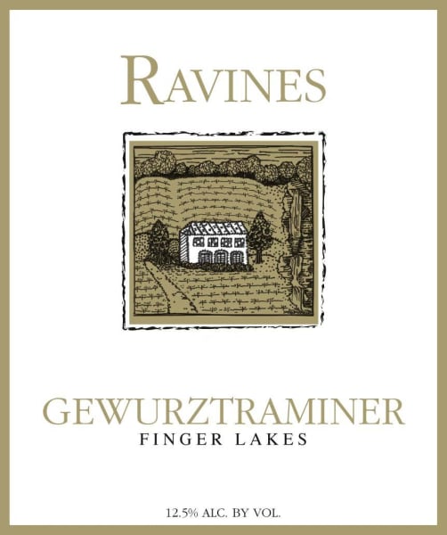 Ravines Wine Cellars Gewurztraminer Finger Lakes 2023 white wine bottle 750mL from USA