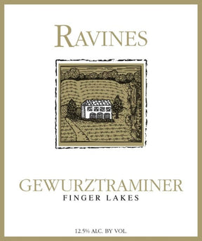 Ravines Wine Cellars Gewurztraminer Finger Lakes 2023 white wine bottle 750mL from USA