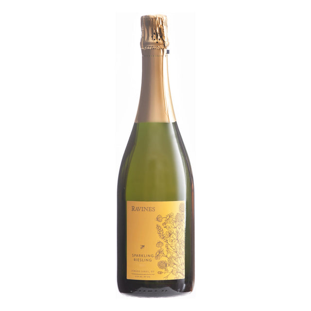 Ravines Wine Cellars Sparkling Riesling Finger Lakes 2019 white wine bottle 750mL from USA