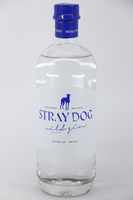 Stray Dog Wild Gin 750mL bottle from Greece