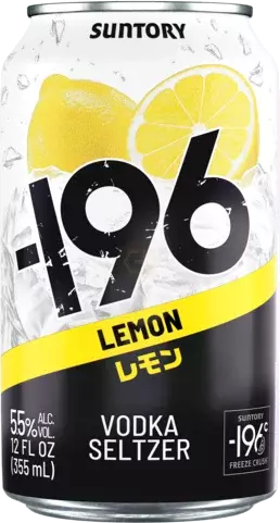 Suntory -196 Lemon Vodka Seltzer CAN 355mL