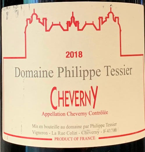 Domaine Philippe Tessier Cheverny Rouge 2024 bottle 750mL from France