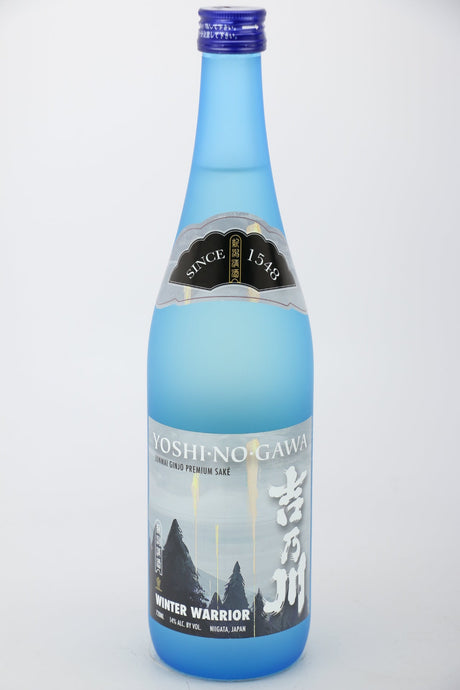 Yoshinogawa Winter Warrior Junmai Ginjo Sake NV 720mL bottle from Japan