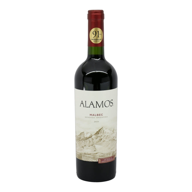 Alamos Malbec Mendoza 2024 red wine bottle 750mL from Argentina