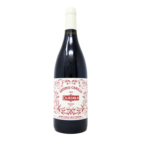 Antonio Camillo Toscana Ciliegiolo 2022 red wine bottle 750mL from Italy
