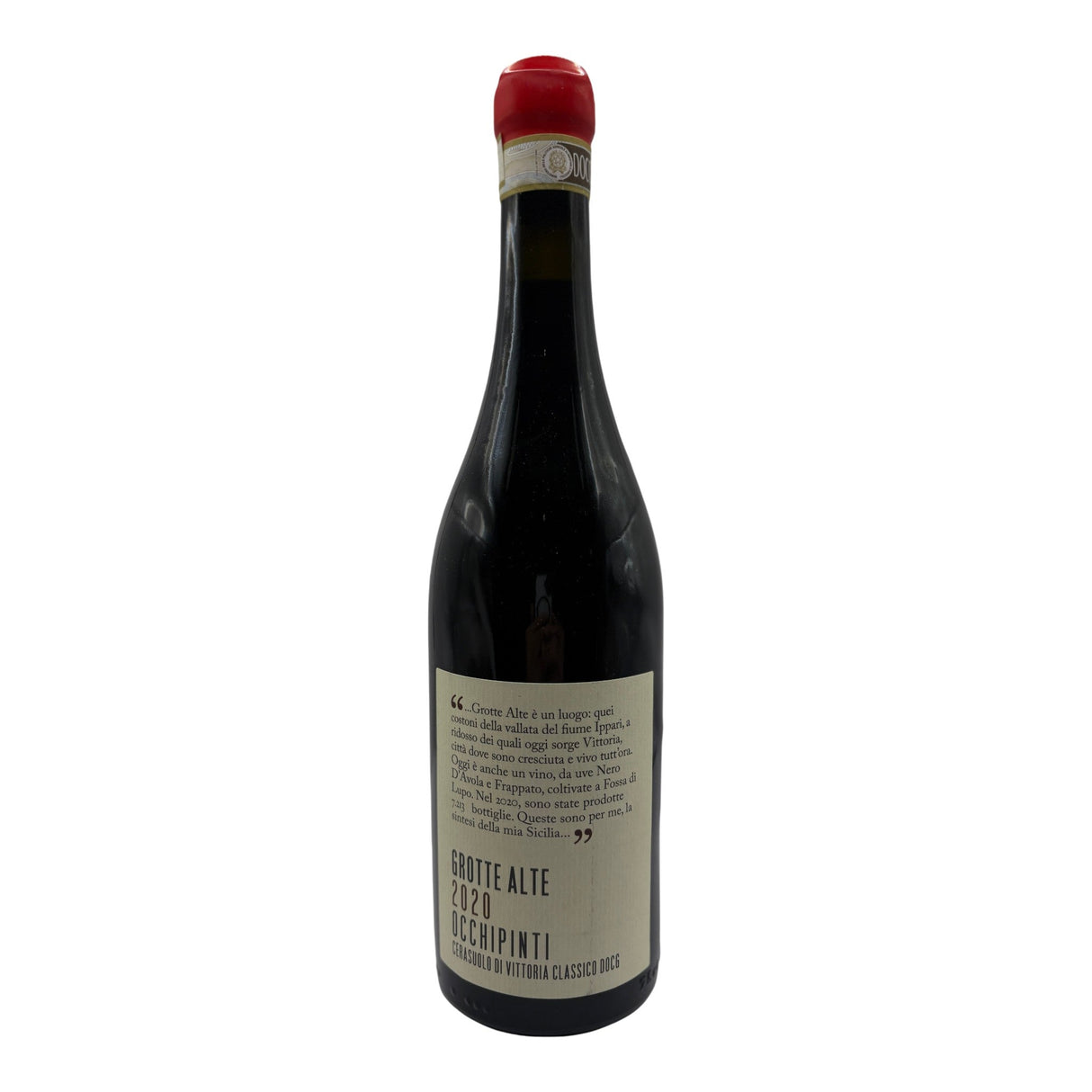 Arianna Occhipinti Grotte Alte Cerasuolo di Vittoria Classico 2021 red wine bottle 750mL from Italy