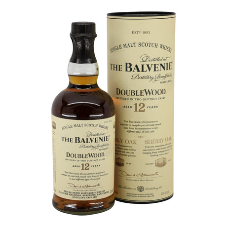 Balvenie DoubleWood 12 Year Old Single Malt Scotch Whiskey Speyside 750mL bottle from Scotland