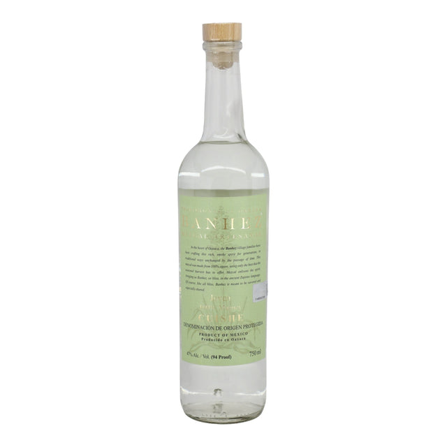 Banhez Cuishe Joven Mezcal 750mL bottle from Mexico