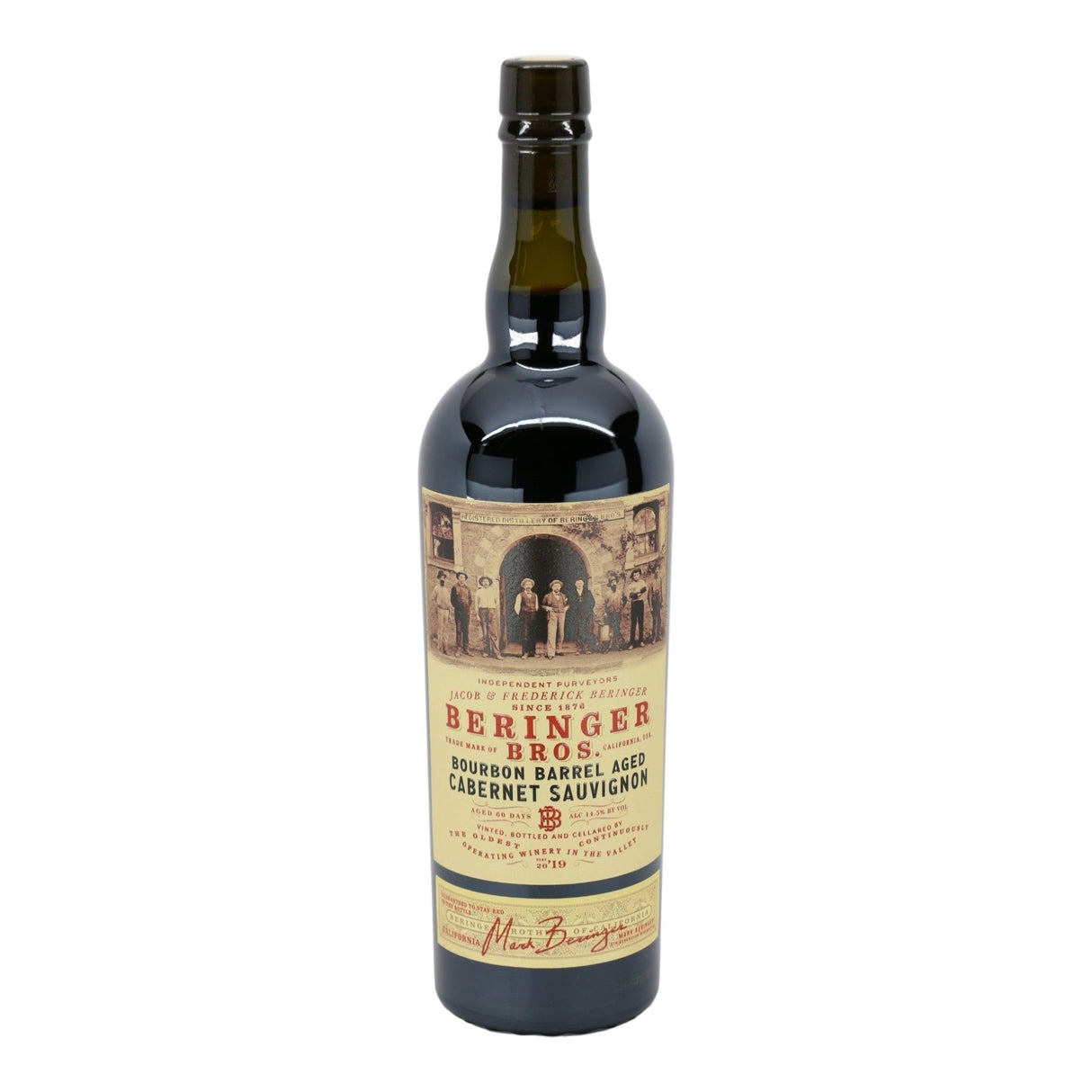 Beringer Bros Cabernet Sauvignon Bourbon Barrel Aged 2023 red wine bottle 750mL from USA