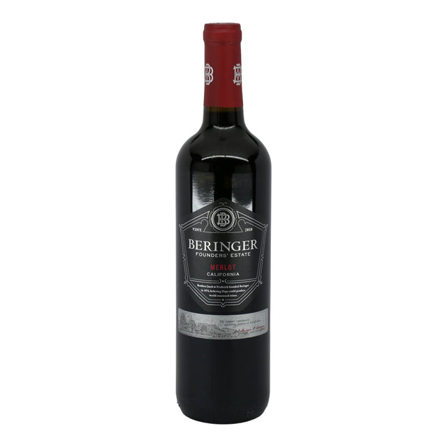 Beringer Founders Estate California Merlot 2020 red wine bottle 750mL from USA
