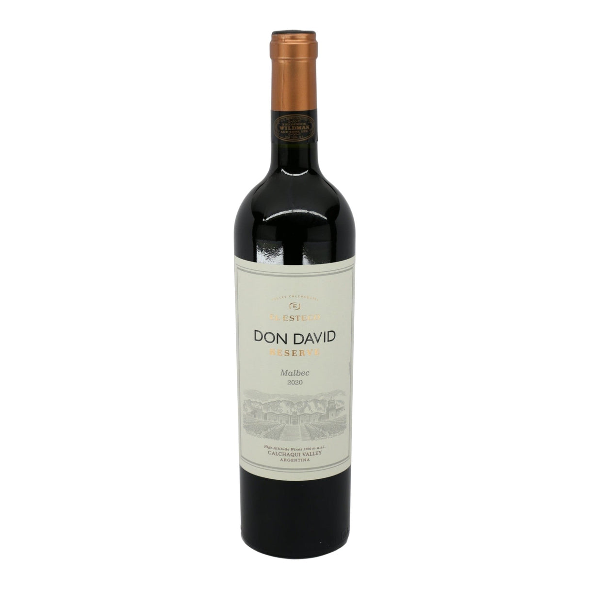 Bodega El Esteco Malbec Calchaqui Valley Don David Reserve 2024 red wine bottle 750mL from Argentina