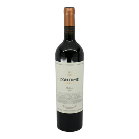 Bodega El Esteco Malbec Calchaqui Valley Don David Reserve 2024 red wine bottle 750mL from Argentina