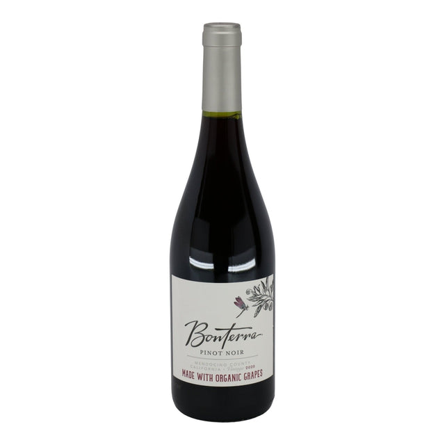 Bonterra Mendocino County Pinot Noir 2022 red wine bottle 750mL from USA