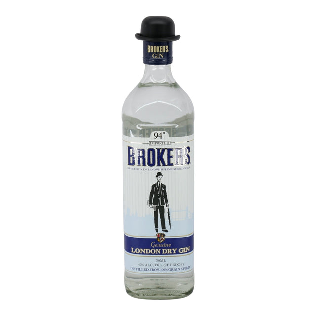 Brokers London Dry Gin 750mL bottle from England