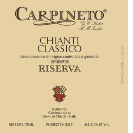 Carpineto Chianti Classico Riserva 2020 red wine bottle 750mL from Italy