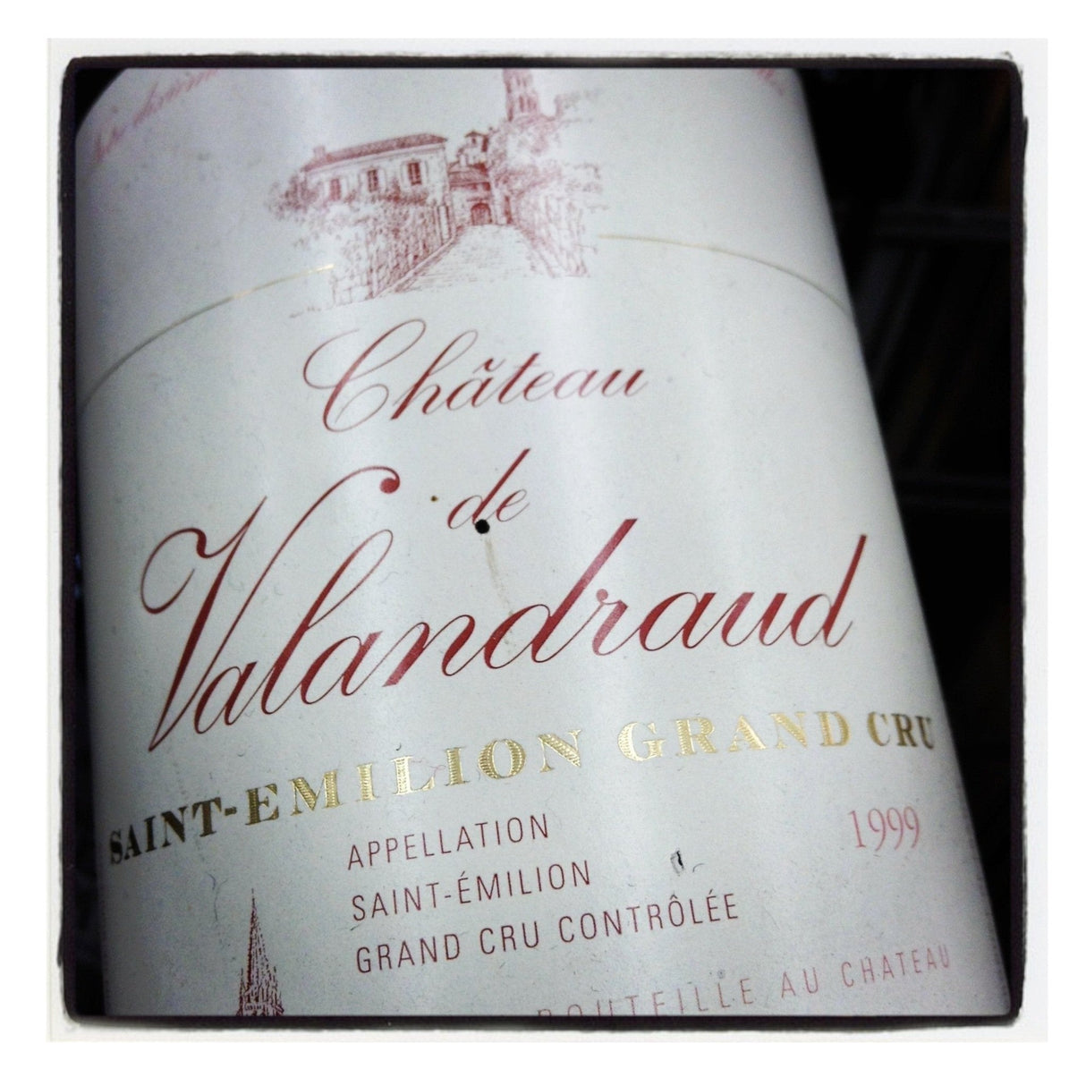 Chateau de Valandraud Saint Emilion 1999 red wine bottle 750mL from France