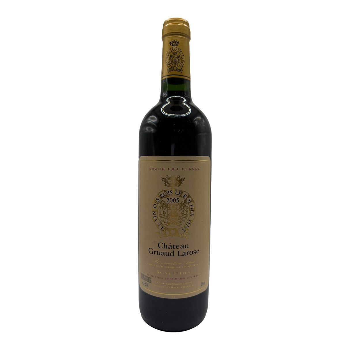 Chateau Gruaud Larose Saint Julien 2005 red wine bottle 750mL from France