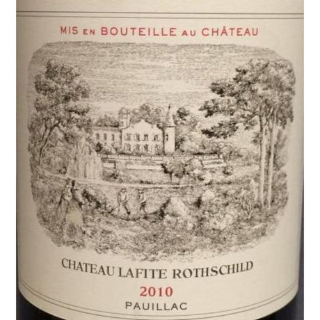 Chateau Lafite-Rothschild Pauillac Premier Cru Classe 2010 red wine bottle 750mL from France