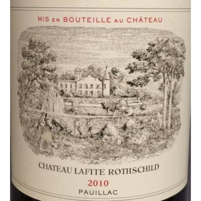 Chateau Lafite-Rothschild Pauillac Premier Cru Classe 2010 red wine bottle 750mL from France