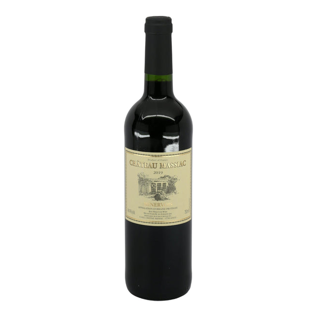 Chateau Massiac Minervois 2021 red wine bottle 750mL from France