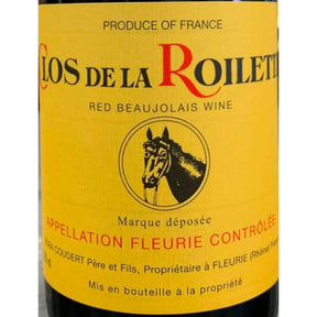 Clos de la Roilette Fleurie 2024 red wine bottle 750mL from France
