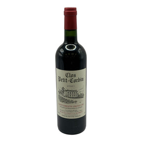 Clos Petit Corbin Saint Emilion Grand Cru 2021 red wine bottle 750mL from France