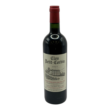 Clos Petit Corbin Saint Emilion Grand Cru 2021 red wine bottle 750mL from France