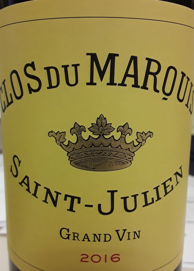 Clos Du Marquis Saint Julien 2019 red wine bottle 750mL from France